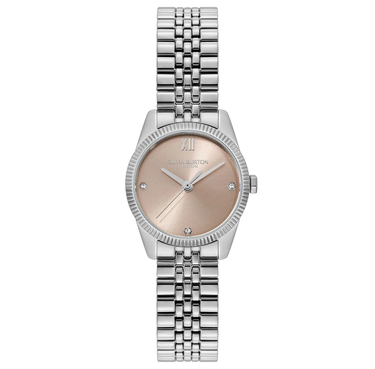Stainless Steel Case & Bracelet/Fluted Bezel/Trench Coat Sunray dial