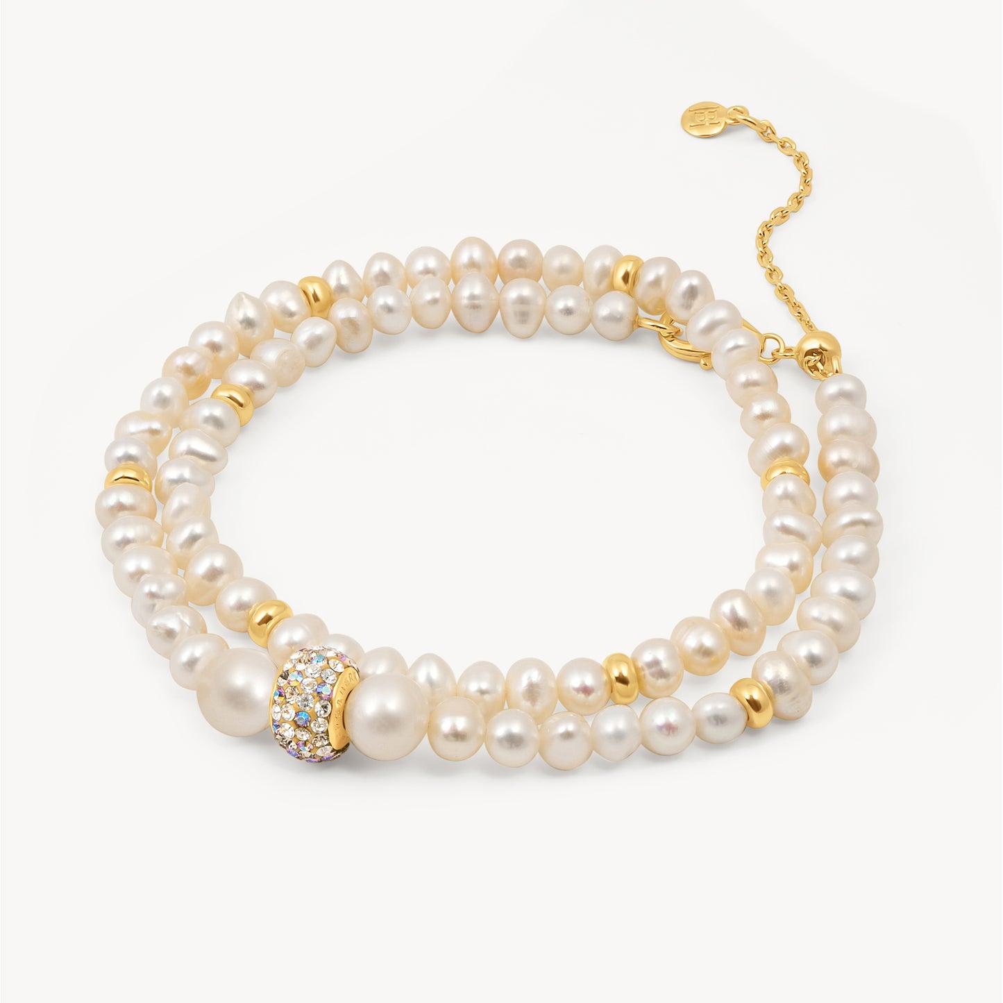 Hillberg & Berk Pearl Double Wrap Bracelet