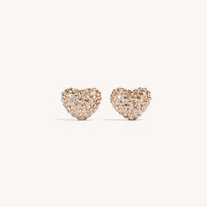 Hillberg & Berk Sparkle Heart Studs