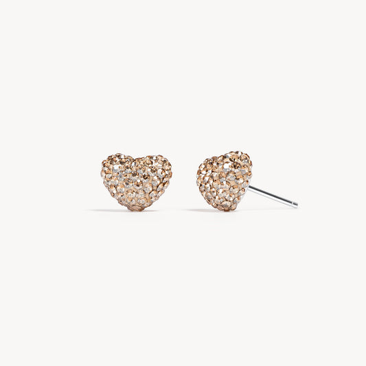 Hillberg & Berk Sparkle Heart Studs