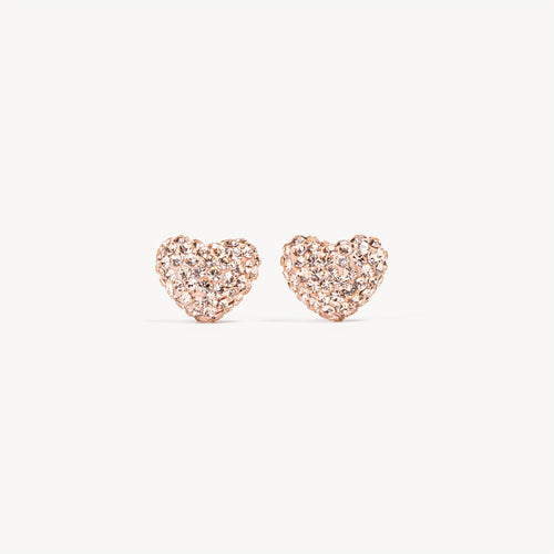 Hillberg & Berk Sparkle Heart Studs