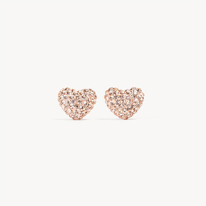 Hillberg & Berk Sparkle Heart Studs