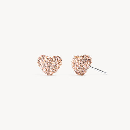 Hillberg & Berk Sparkle Heart Studs