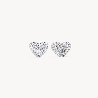 Hillberg & Berk Sparkle Heart Studs