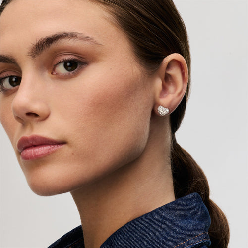 Hillberg & Berk Sparkle Heart Studs