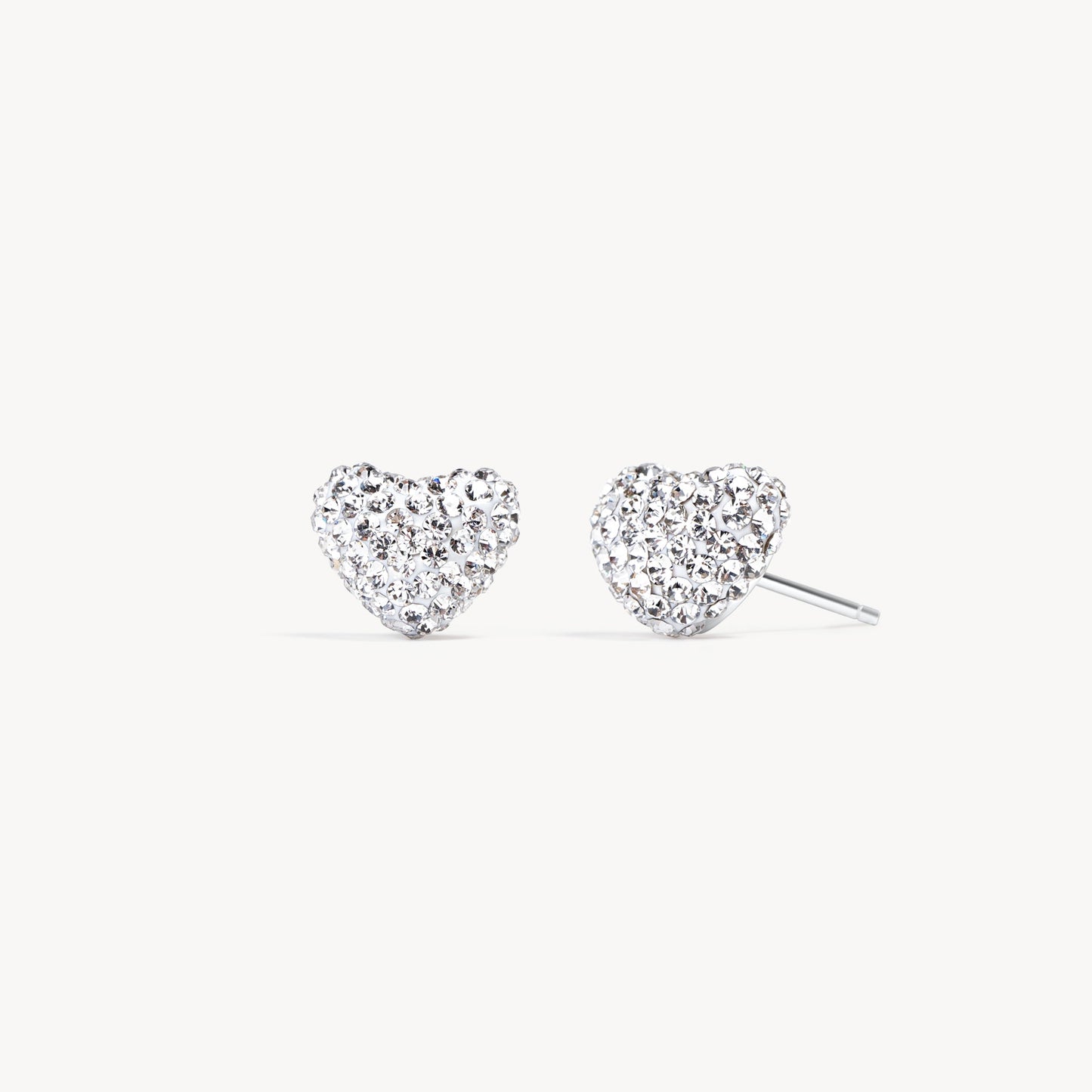 Hillberg & Berk Sparkle Heart Studs