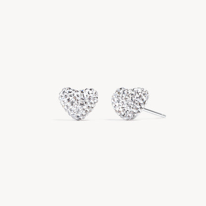 Hillberg & Berk Sparkle Heart Studs