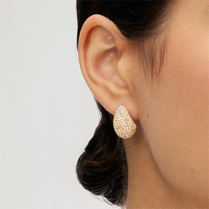 Hillberg & Berk Mini Dream Puff Sparkle Stud Earring