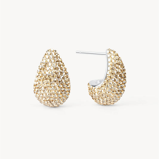 Hillberg & Berk Mini Dream Puff Sparkle Stud Earring