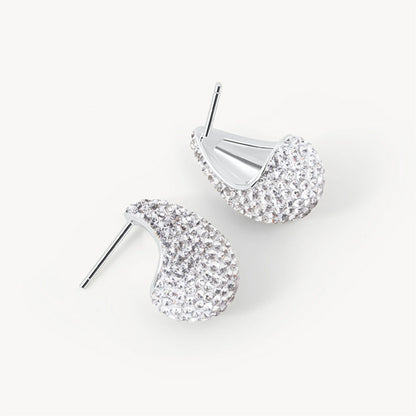 Hillberg & Berk Mini Dream Puff Sparkle Stud Earring