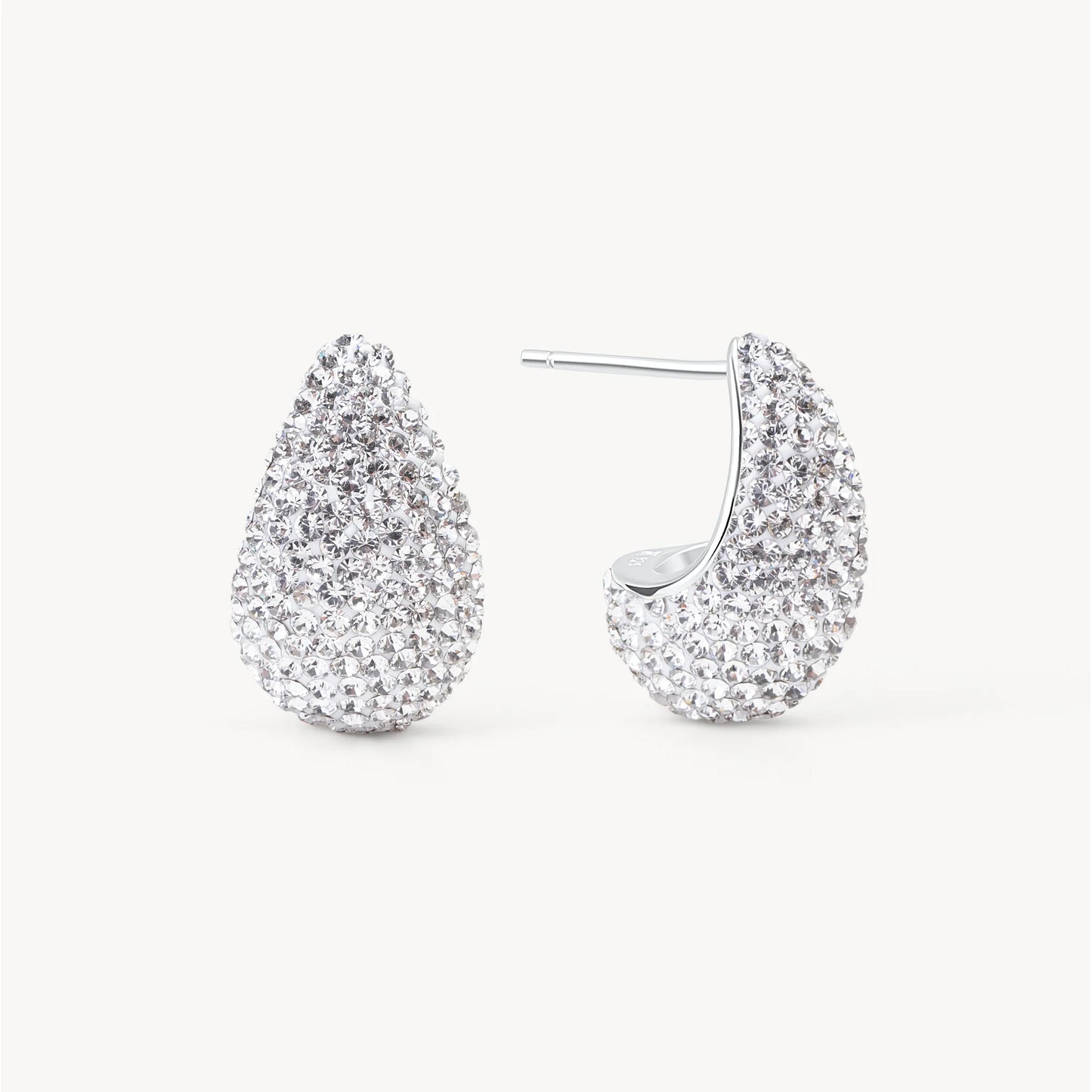 Hillberg & Berk Mini Dream Puff Sparkle Stud Earring
