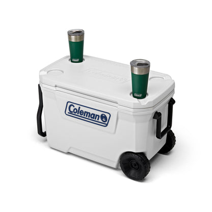 Coleman Classic Series 62-Quart Marine Wheeled Cooler, 58.7-Litre Capacity