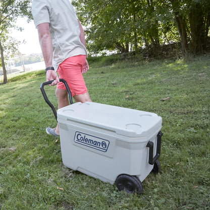 Coleman Classic Series 62-Quart Marine Wheeled Cooler, 58.7-Litre Capacity