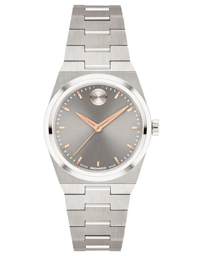 Stainless Steel Case & Bracelet/Grey Dial