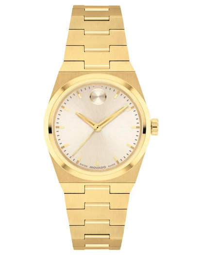 Light Gold IP Steel Case & Bracelet/Champagne Dial