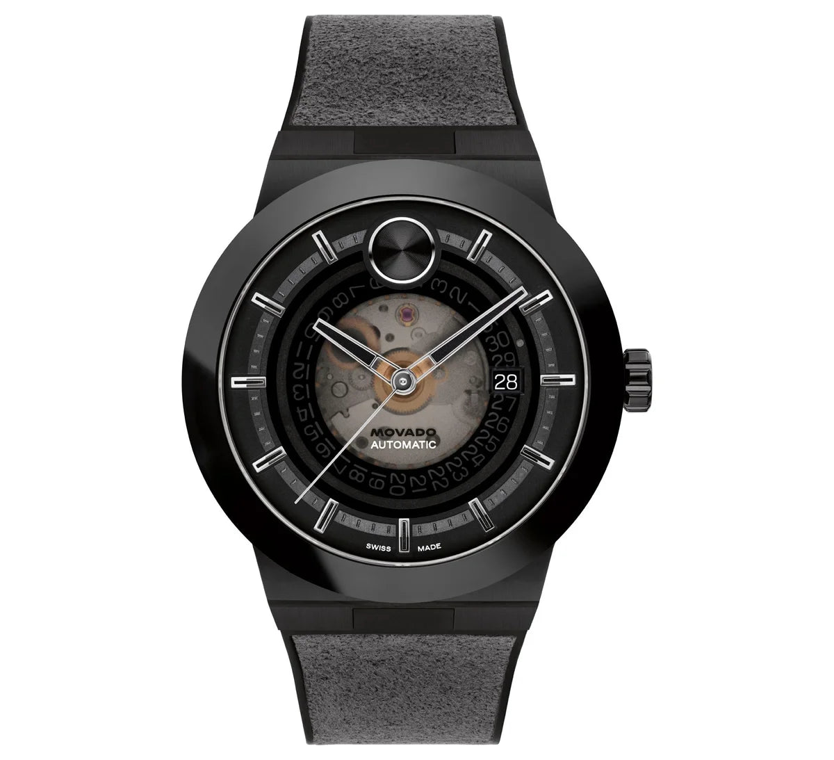 Black IP Steel Case/Black Rubber Strap/Black Skeleton dial