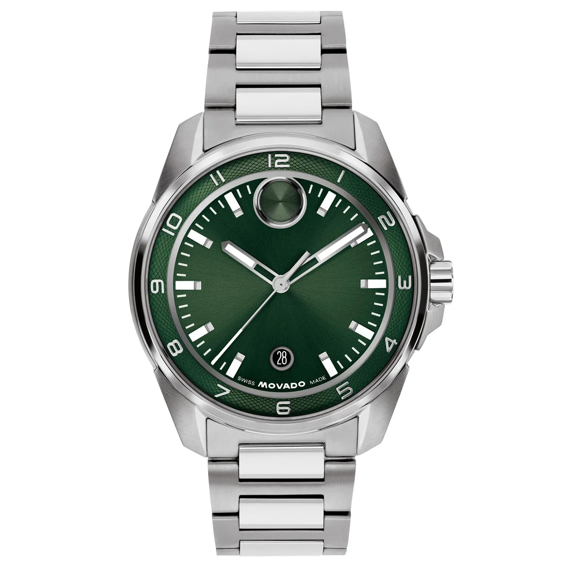Stainless Steel Case and Bracelet/Green Dial