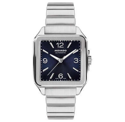 Stainless Steel Case & Bracelet/Vintage blue sunburst Dial