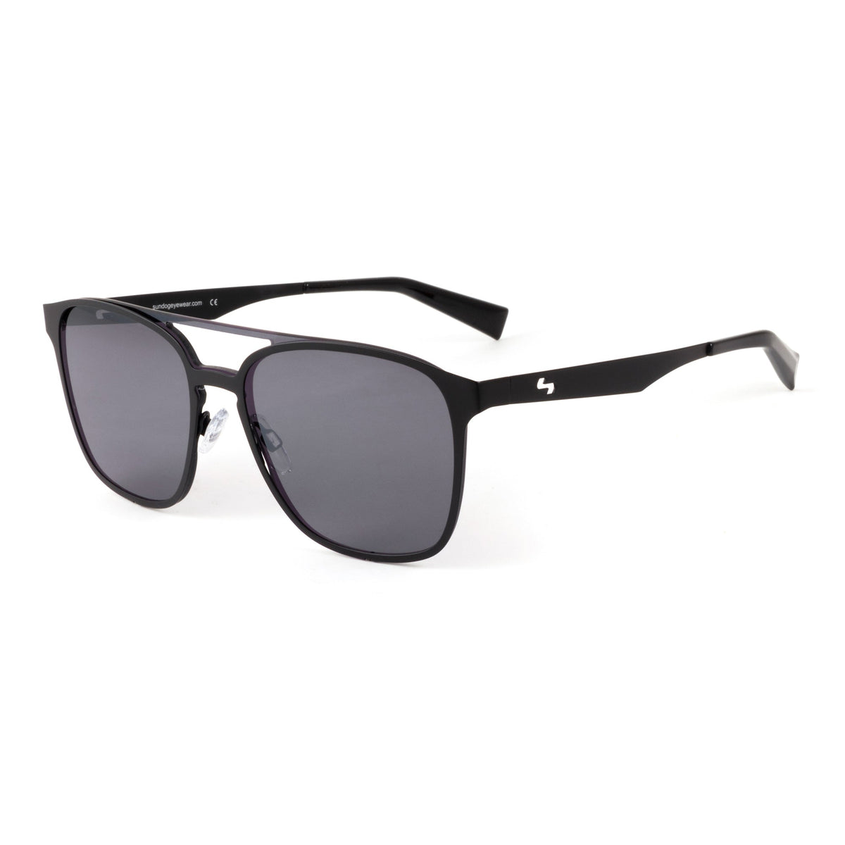 Matte Black-Titanium Frame/Grey Flash Mirror