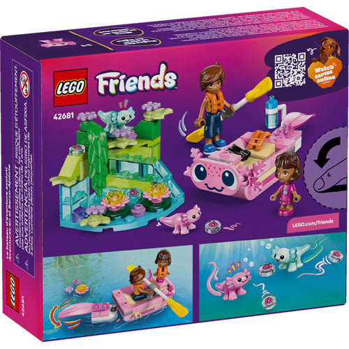 The LEGO® Group Friends Axolotl Adventure Boat Kids Toy Set 42681