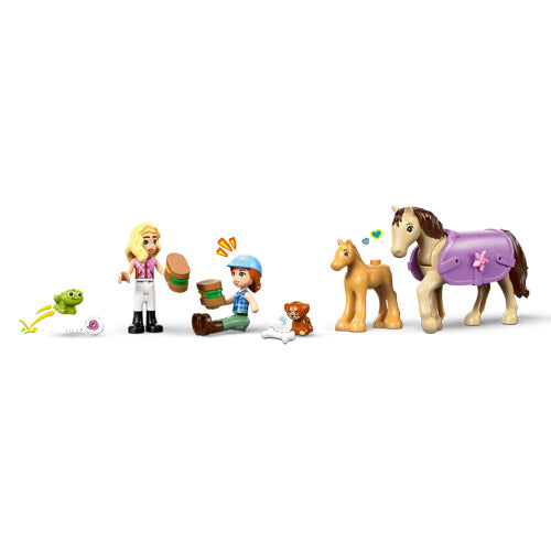 The LEGO® Group Friends Horse & Baby Foal Trailer Set 42695