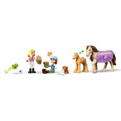 The LEGO® Group Friends Horse & Baby Foal Trailer Set 42695