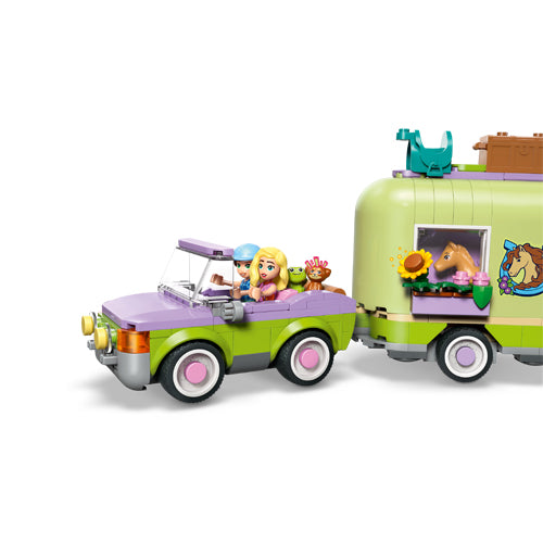 The LEGO® Group Friends Horse & Baby Foal Trailer Set 42695