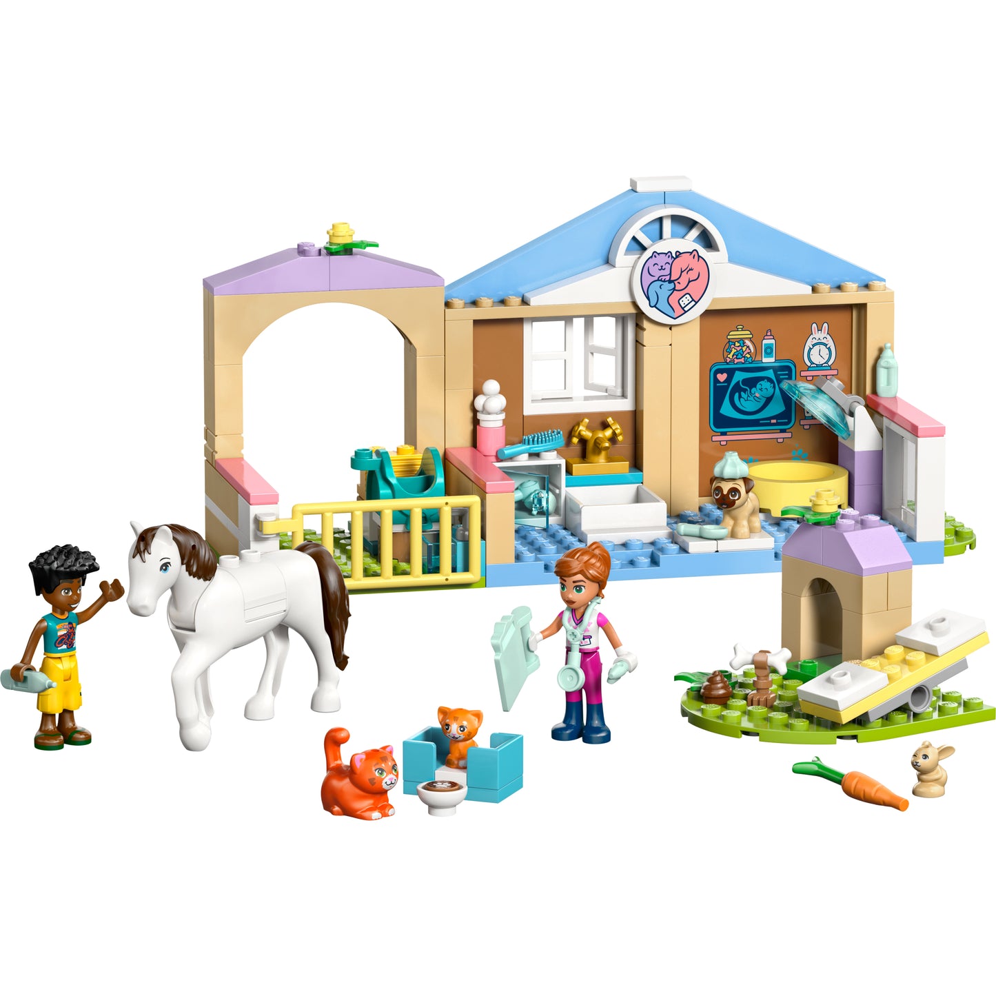 The LEGO® Group Friends Animal Vet Clinic Building Toy Set 42696