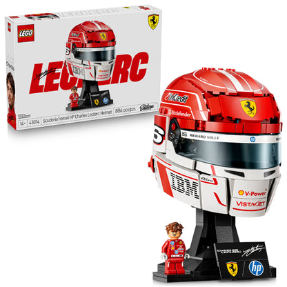 The LEGO® Group Editions Scuderia Ferrari HP Charles Leclerc Helmet Set 43014