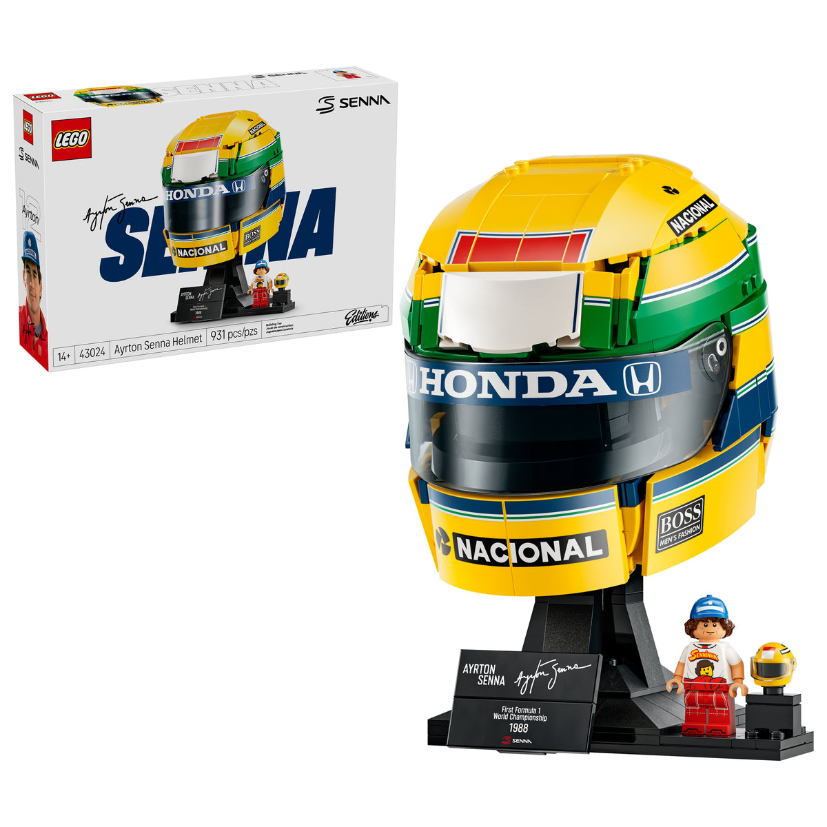 The LEGO® Group Editions Ayrton Senna Helmet Set 43024