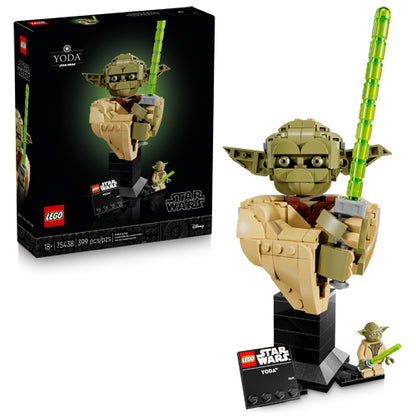 The LEGO® Group Star Wars: Attack of the Clones Yoda Bust Set 75438