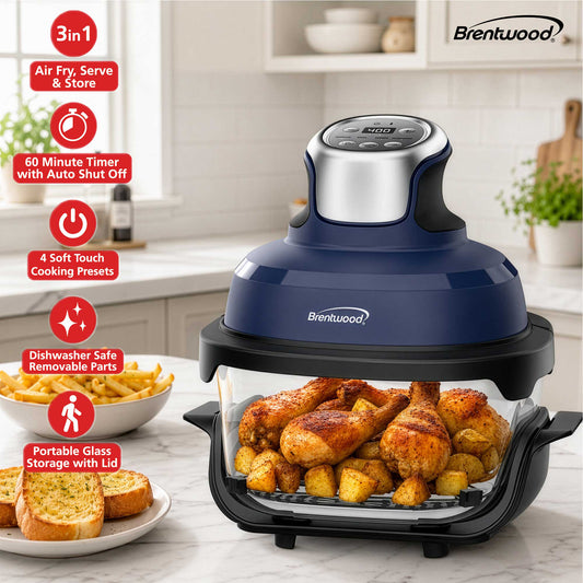 Brentwood 4.5-Quart Digital Glass Air Fryer
