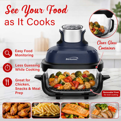 Brentwood 4.5-Quart Digital Glass Air Fryer