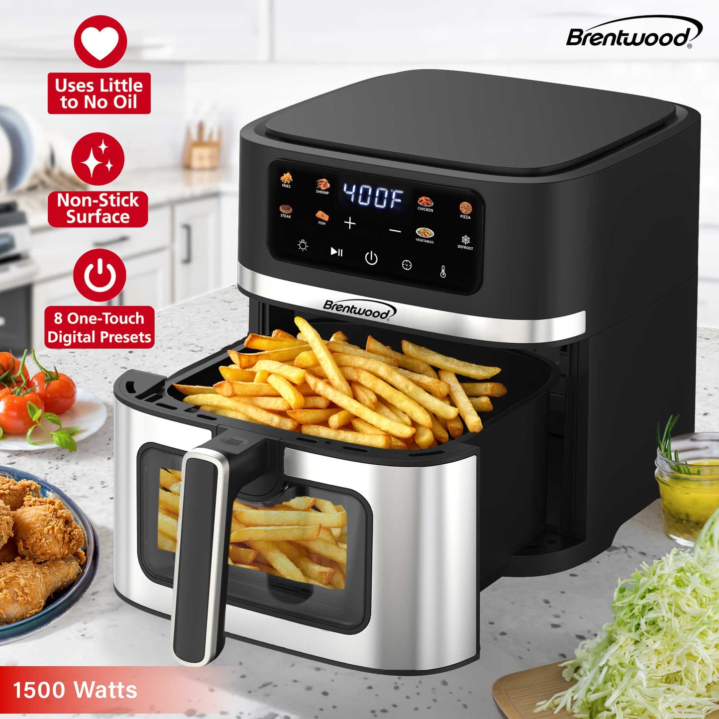 Brentwood XL 8-Quart Digital Air Fryer