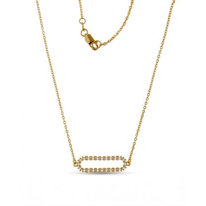 Aspen Ry Starlight Paperclip  Necklace