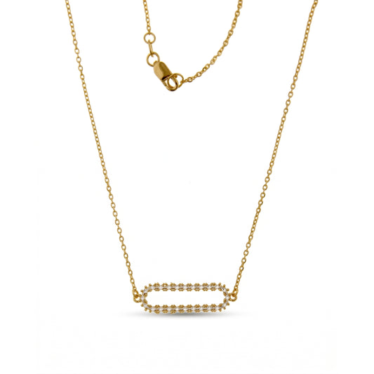 Aspen Ry Starlight Paperclip  Necklace