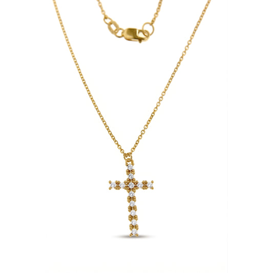 Aspen Ry Starlight Cross Necklace