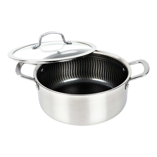 Brentwood 5-Quart 3-Ply Hybrid Non-Stick Induction Ready Dutch Oven