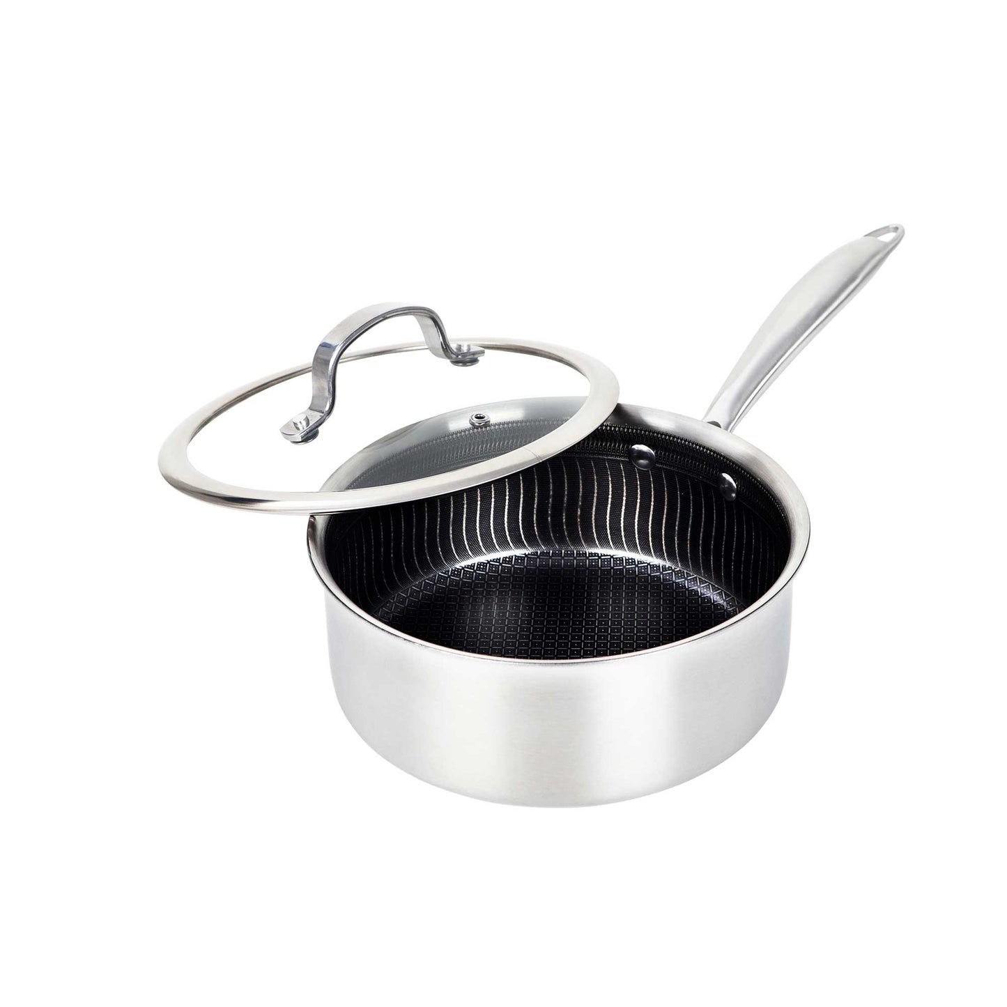 Brentwood 2.2-Quart 3-Ply Hybrid Non-StickInduction Ready Saucepan