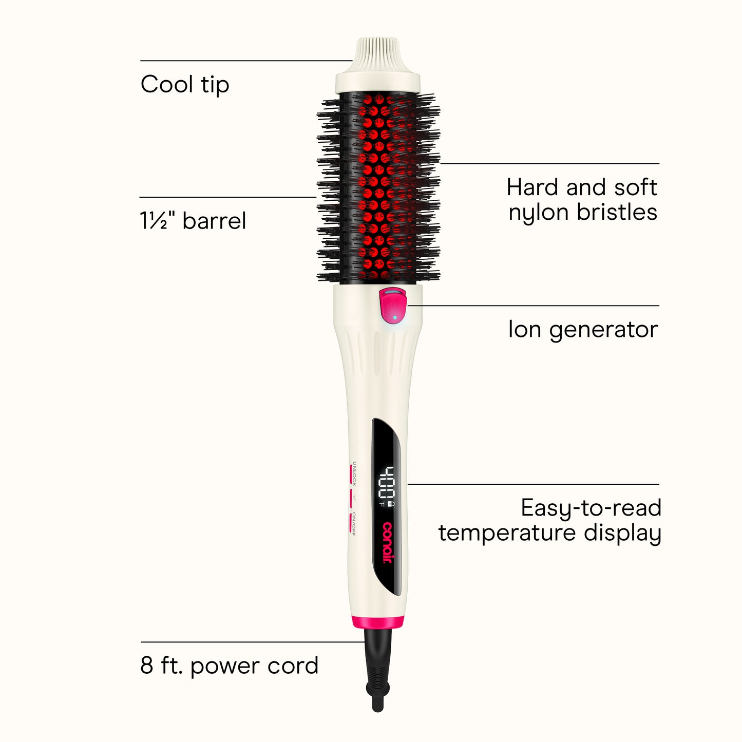 Conair InfinitiPRO Infrared Thermal Round Brush