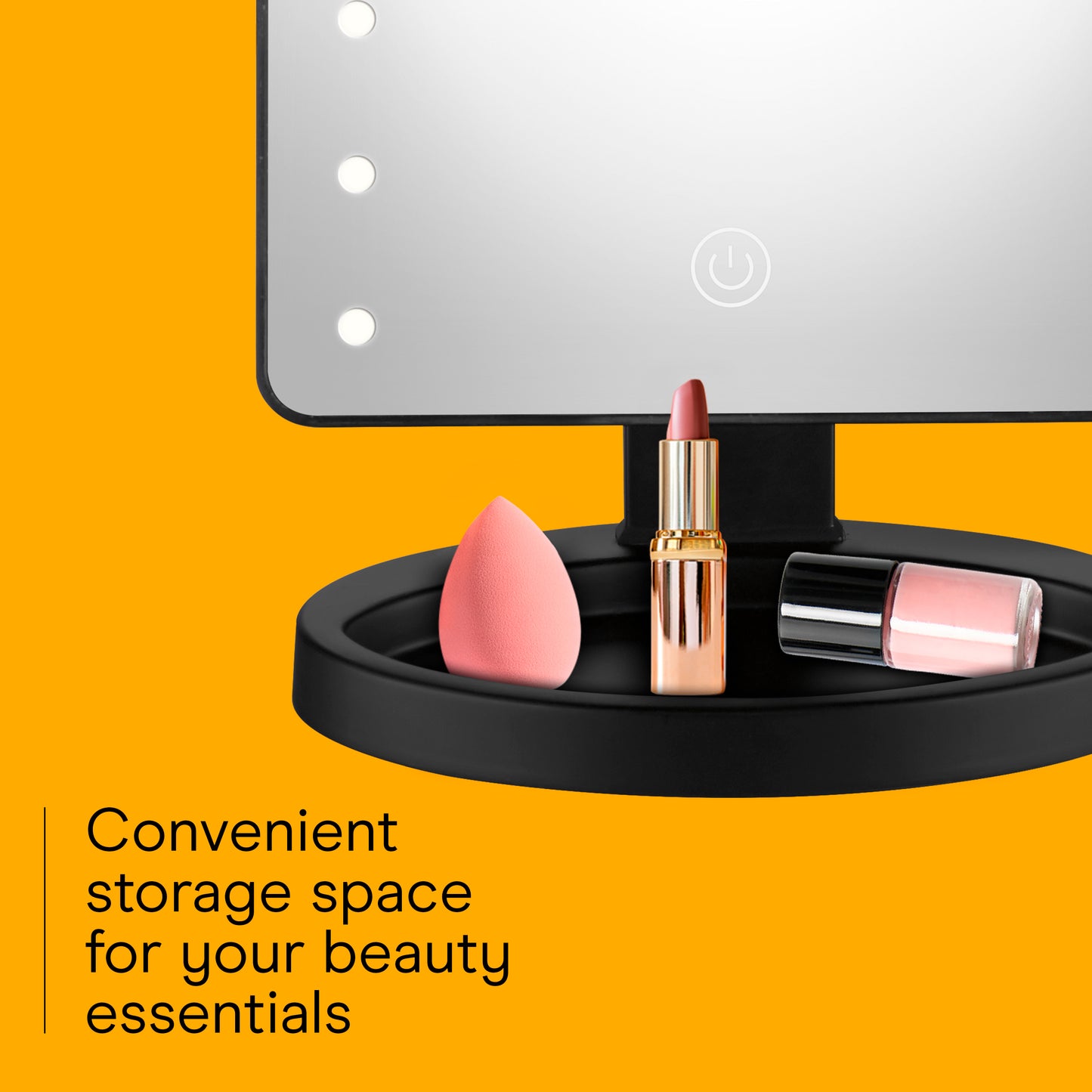 Conair Hollywood Mirror: Matte Black Lighted Makeup Mirror