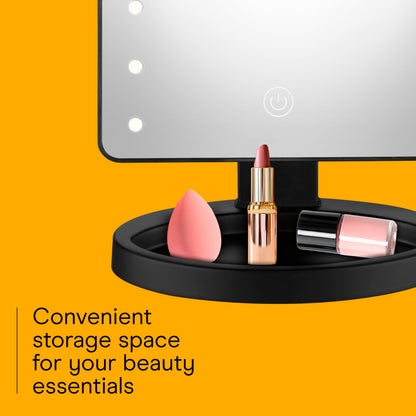 Conair Hollywood Mirror: Matte Black Lighted Makeup Mirror