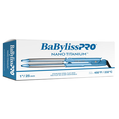 BaBylissPRO Nano Titanium™ 1 Inch Stainless Steel Flat Iron