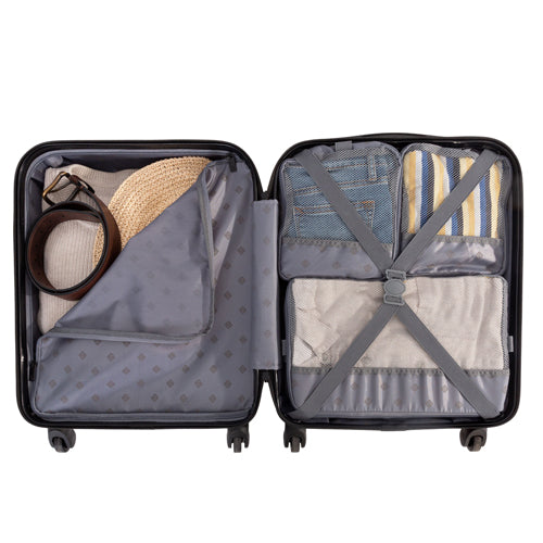 Premier 20 Inch Hardside Carry-On Luggage with 3 Packing Cubes