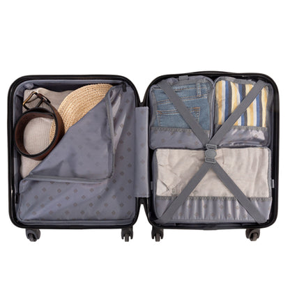 Premier 20 Inch Hardside Carry-On Luggage with 3 Packing Cubes