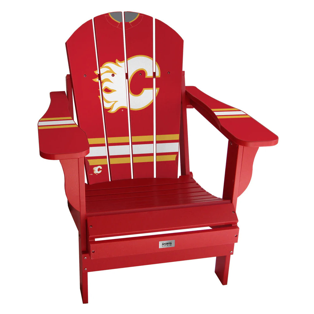 Ma chaise de sport personnalisée en résine Adirondack Jersey pliable de la LNH