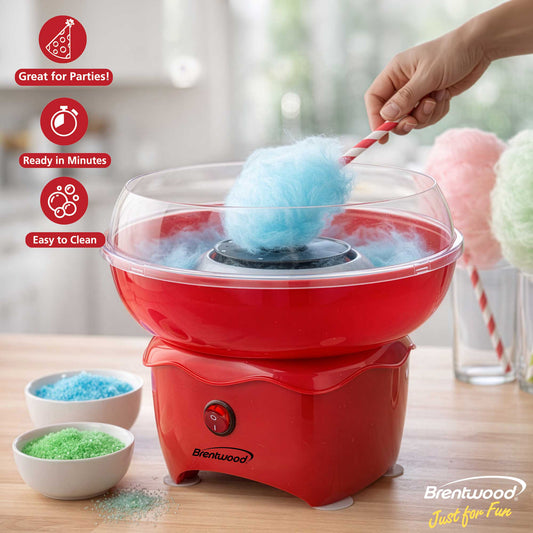 Brentwood Classic Cotton Candy Machine with Sugar Scoop
