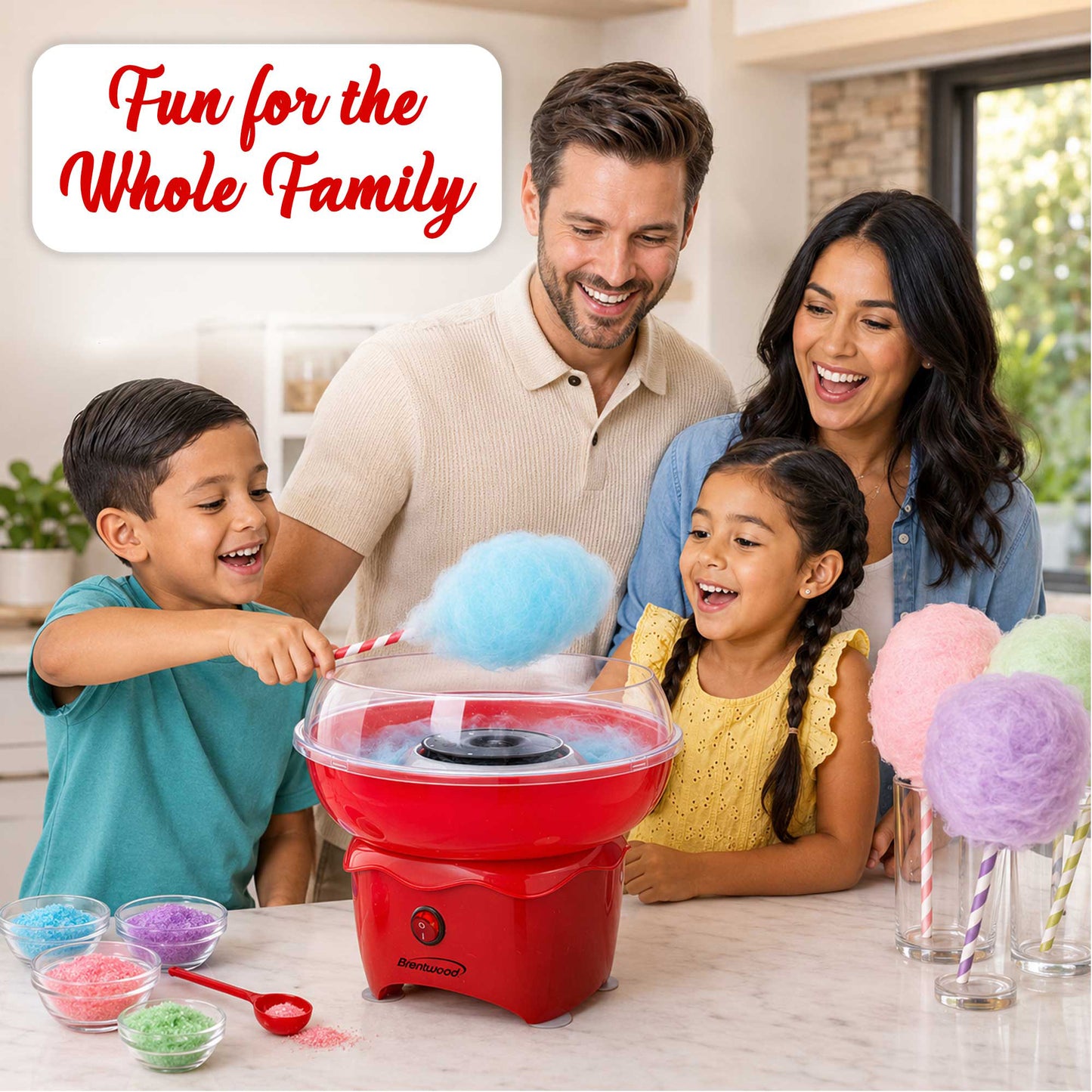 Brentwood Classic Cotton Candy Machine with Sugar Scoop