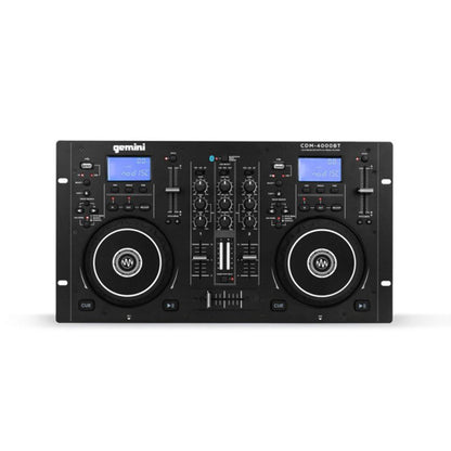 Gemini CDM-4000BT Dual CD/USB DJ Media Player with Bluetooth & 2-Channel Mixer