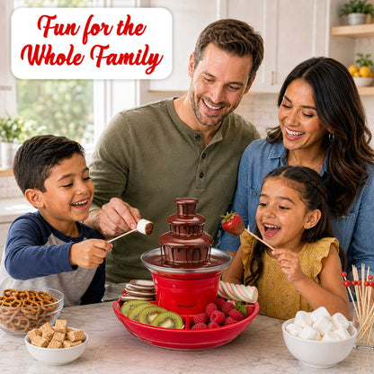 Brentwood 3-Tier Electric Chocolate and Cheese Fondue Fountain Machine